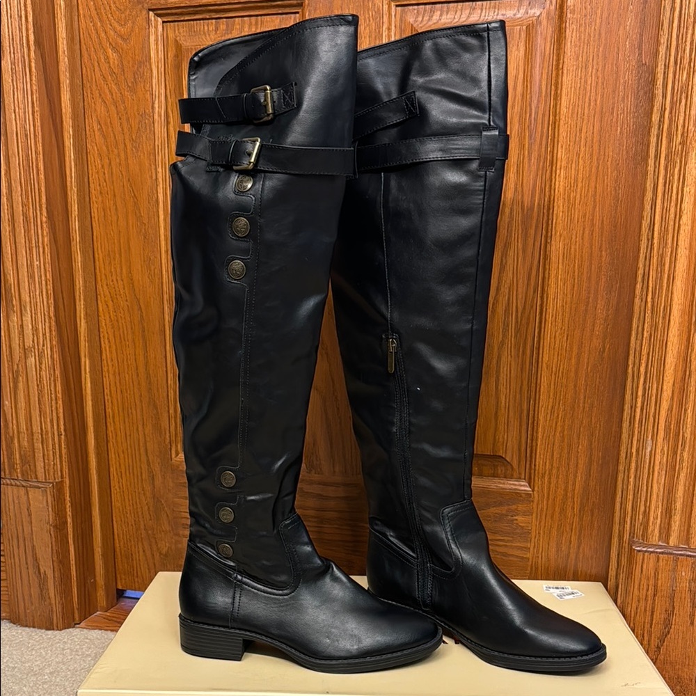 Black leather over the knee boots - brand new Libby Edelman